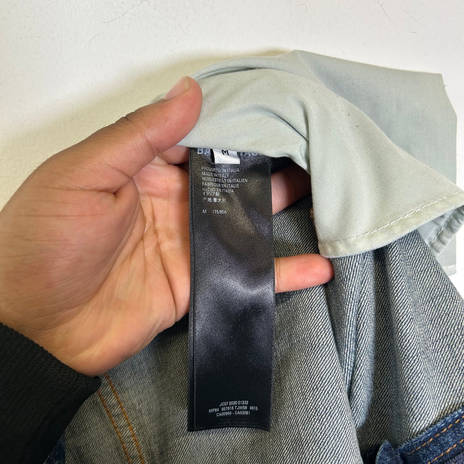 Balenciaga SS21 Hybrid Flannel Shirt Denim Jeans