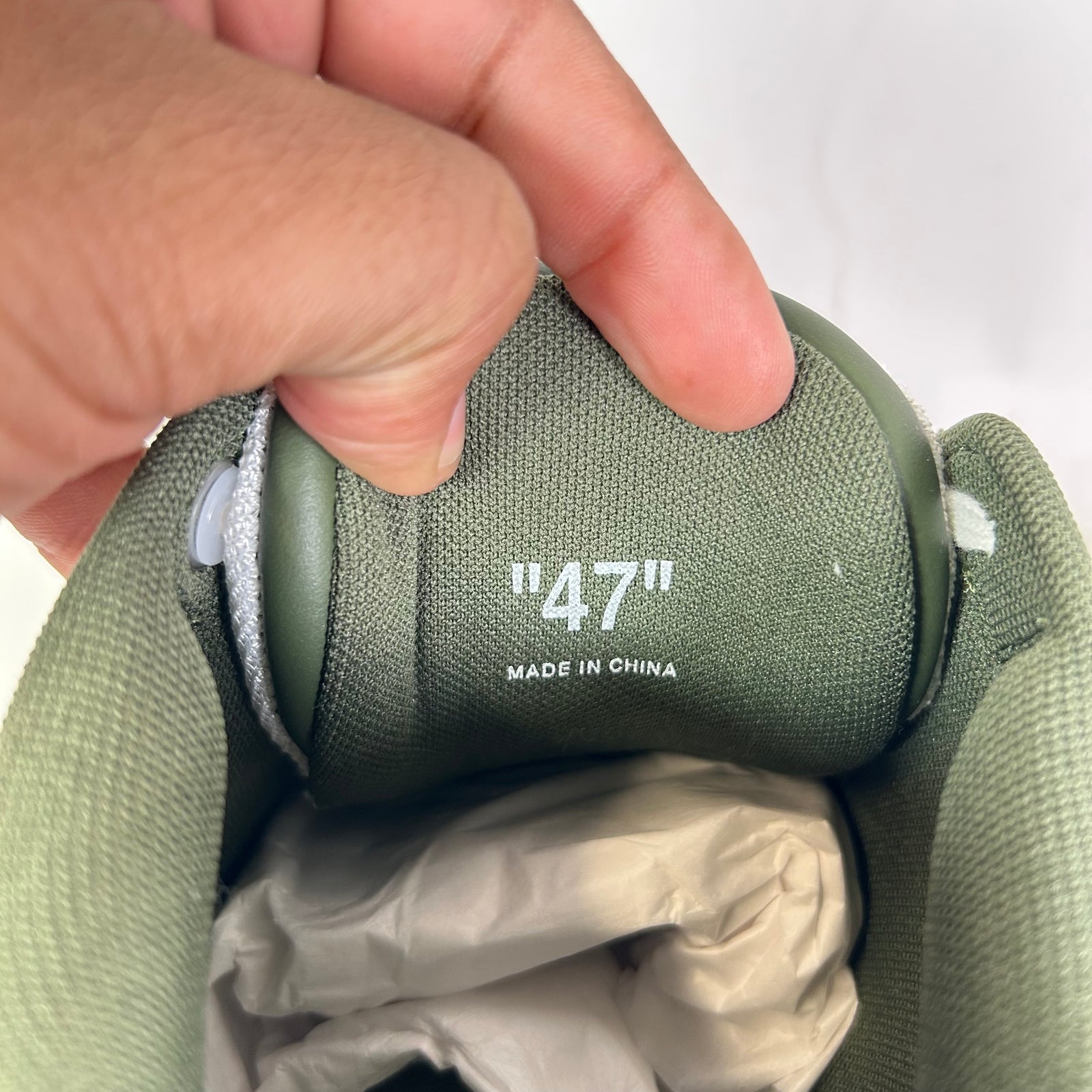 Off-White Olive Green Out Of Office Sneaker Size 47