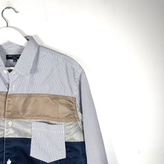Comme Des Garcons Nylon Patched Button-Up Shirt