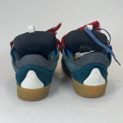 Lanvin Navy Curb Low Top Sneakers