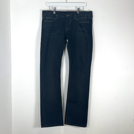 Rick Owens Slab Oil Faded Black Jeans