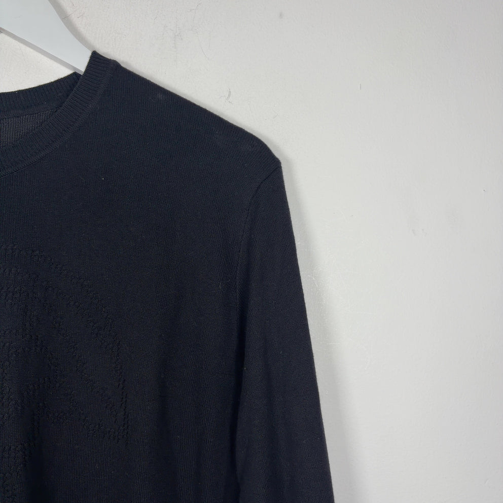 Versace Woven Chest Logo Sweater
