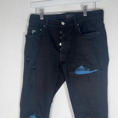 Amiri MX1 Cracked Denim Jeans