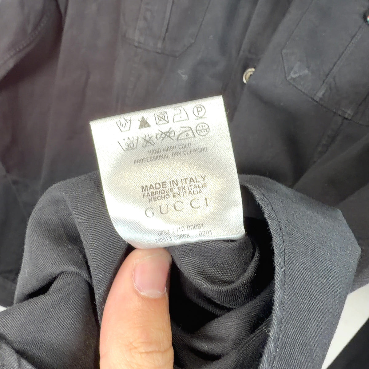 Gucci Black Button Up Shirt