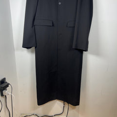 Balenciaga Barathea Black Duster Trench Coat