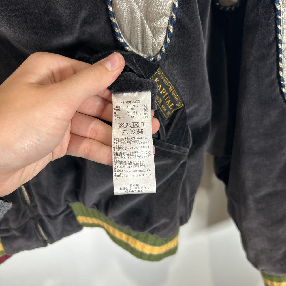 Kapital Toro-Toro Velvet Souvenir Jacket Size 4