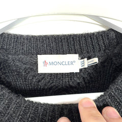 Moncler Cable Knit Logo Patch Sweater