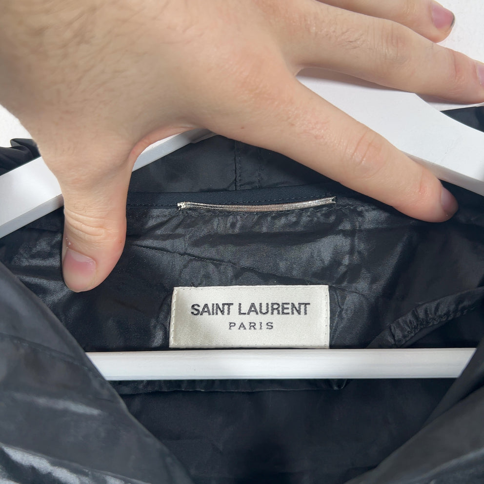 Saint Laurent Thin Nylon 1/2 Zip Pullover Jacket