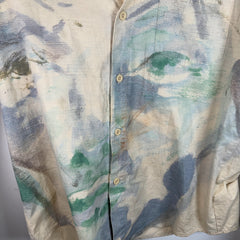 KidSuper AW23 Water Color Faces Button Up Shirt