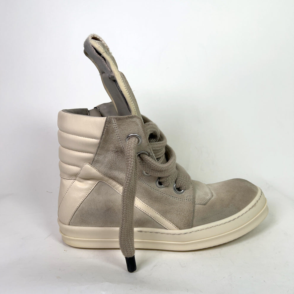 Rick Owens Suede Jumbolace Geoabaskets