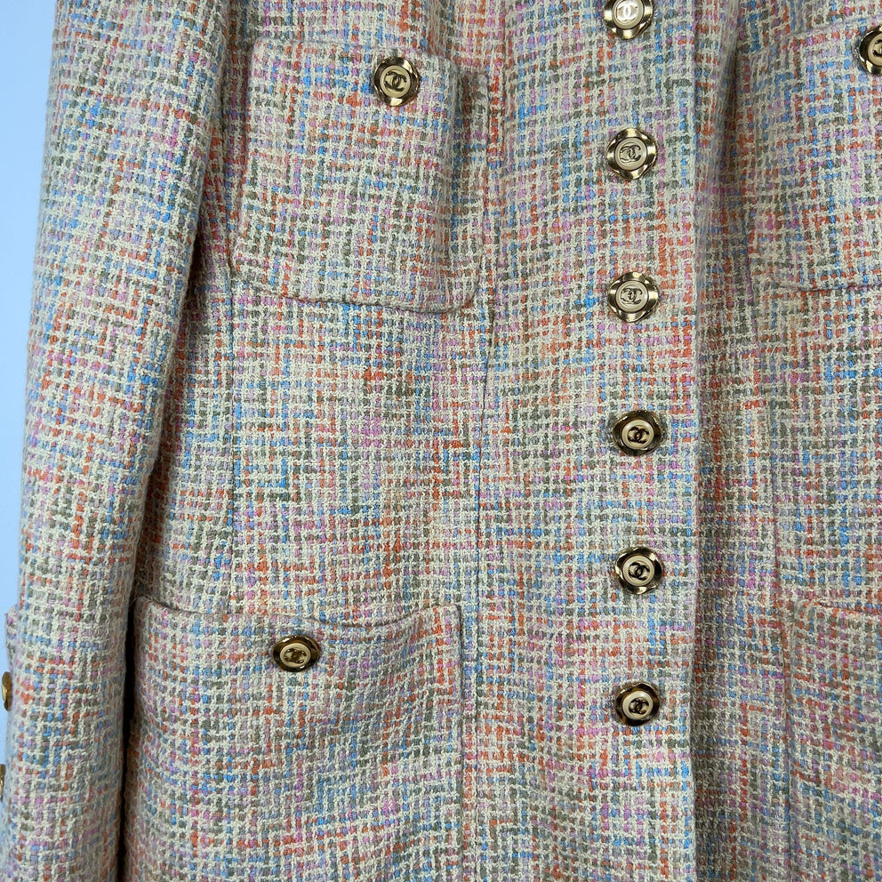 Chanel Cruise FW94 Easter Tweed Jacket Size S