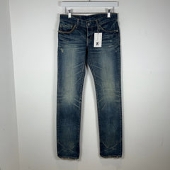 Hysteric Glamour Kinky Studded Light Wash Jeans