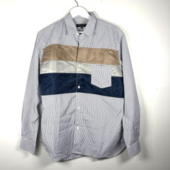 Comme Des Garcons Nylon Patched Button-Up Shirt