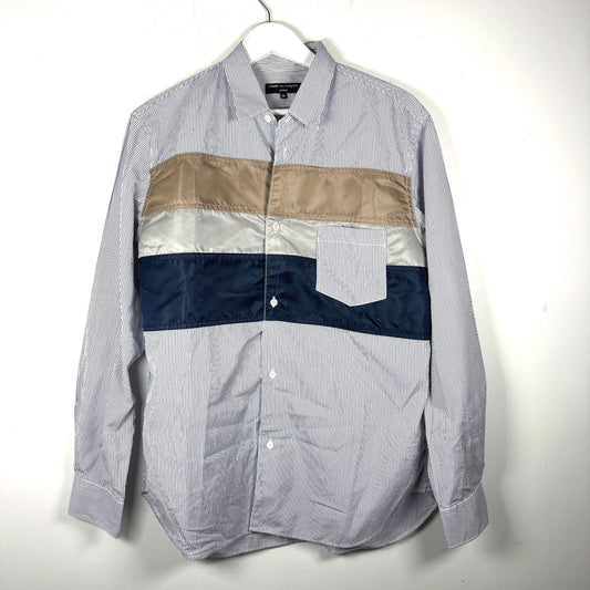 Comme Des Garcons Nylon Patched Button-Up Shirt