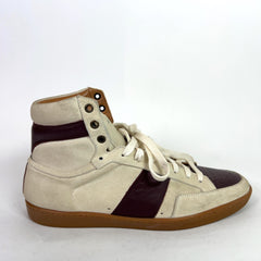 Saint Laurent SL/10H Suede High-Top Sneakers