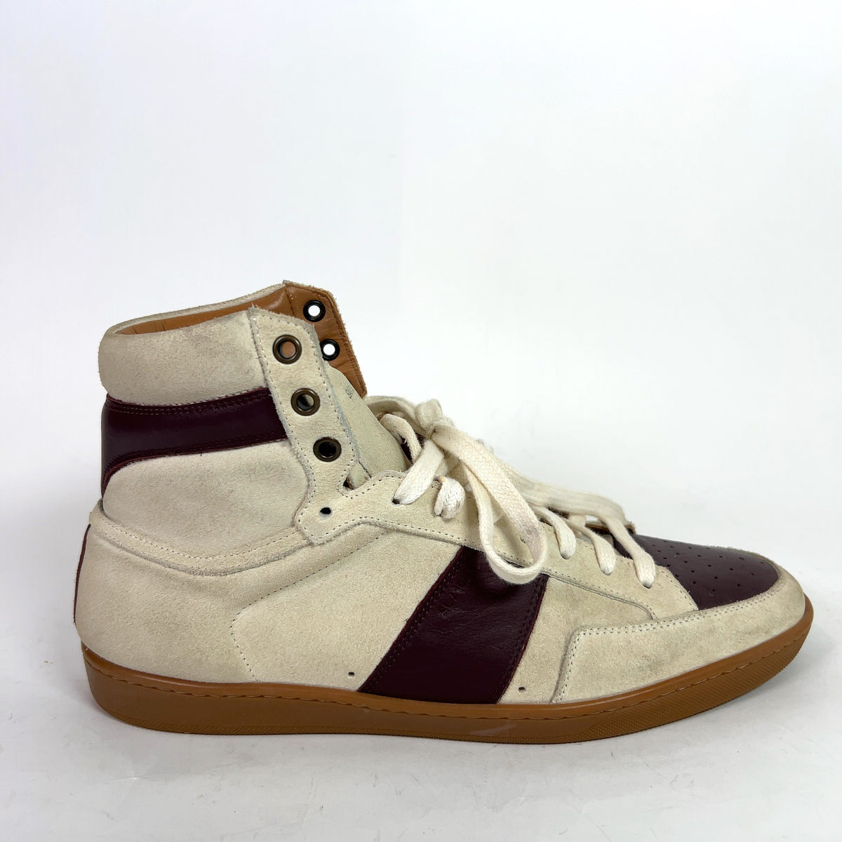 Saint Laurent SL/10H Suede High-Top Sneakers