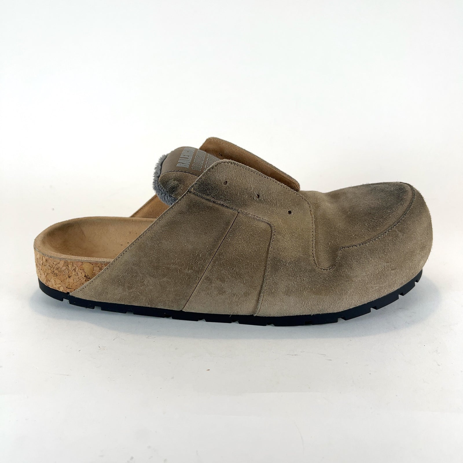 Balenciaga Worn Out Suede Dumbo Mules
