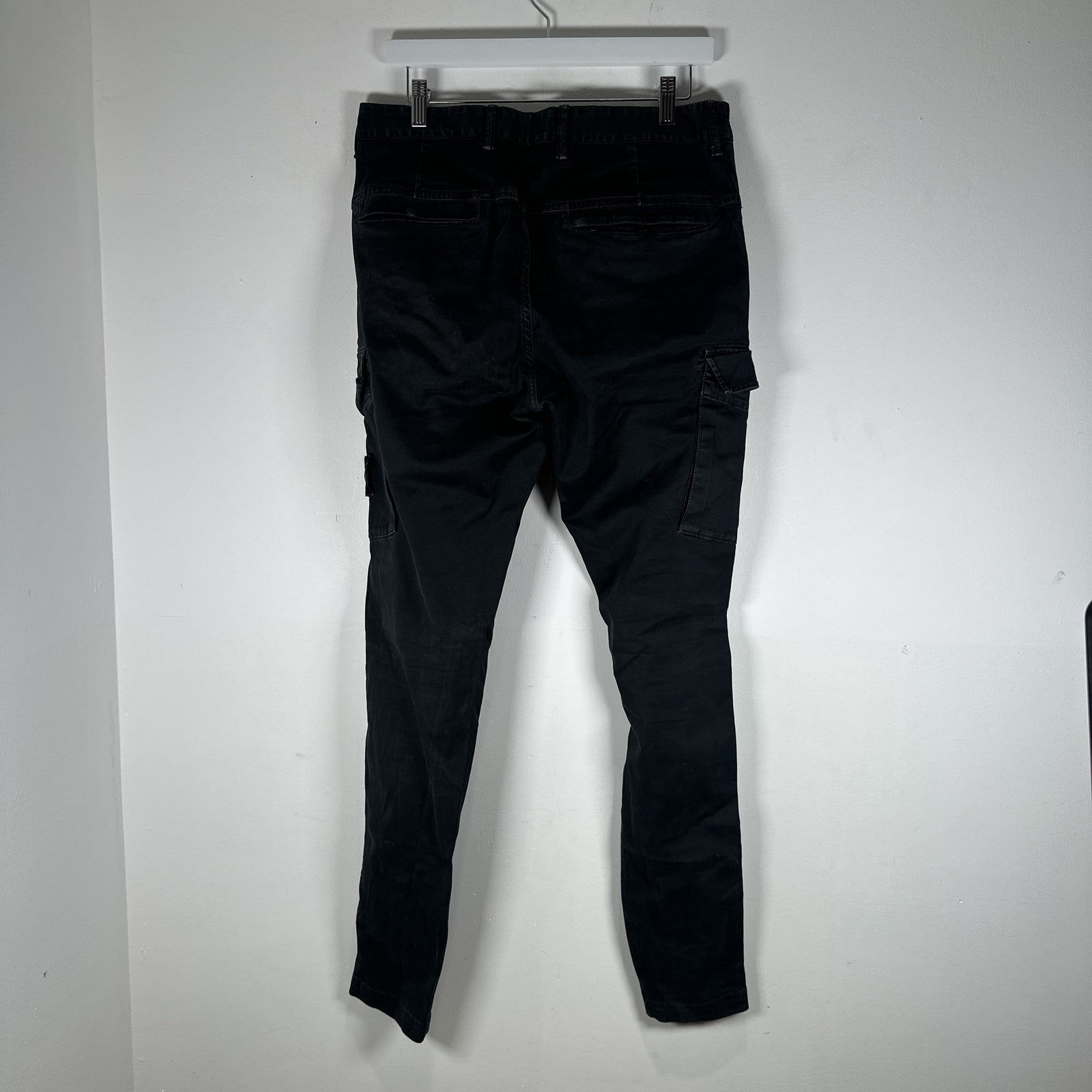 Stone Island Black Logo Patch Pants