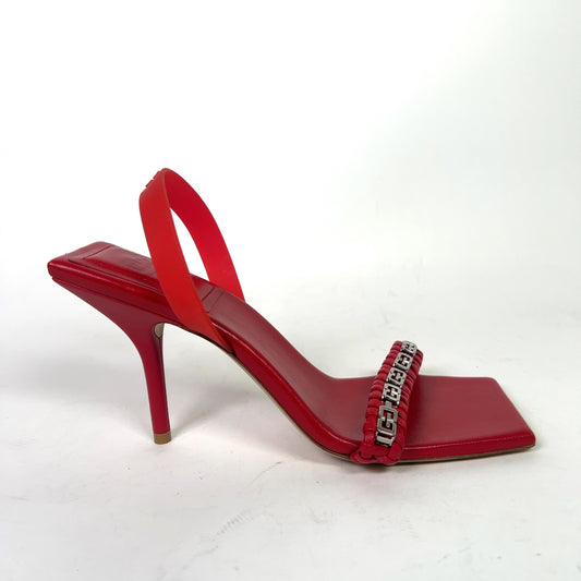 Givenchy Red 4G Slingback Sandal