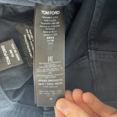 Tom Ford Bedford Cord Navy Slim Pants