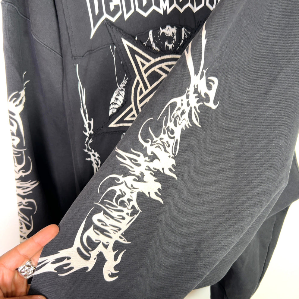 Vetements J'Adore Hardcore Patchwork Hoodie