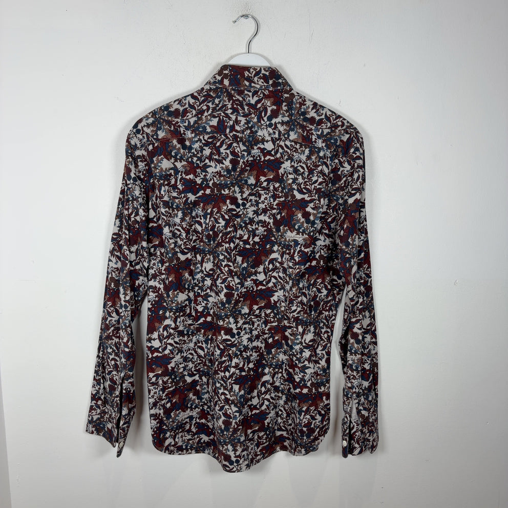 Salvatore Ferragamo All-Over Floral Print Button-Up Shirt