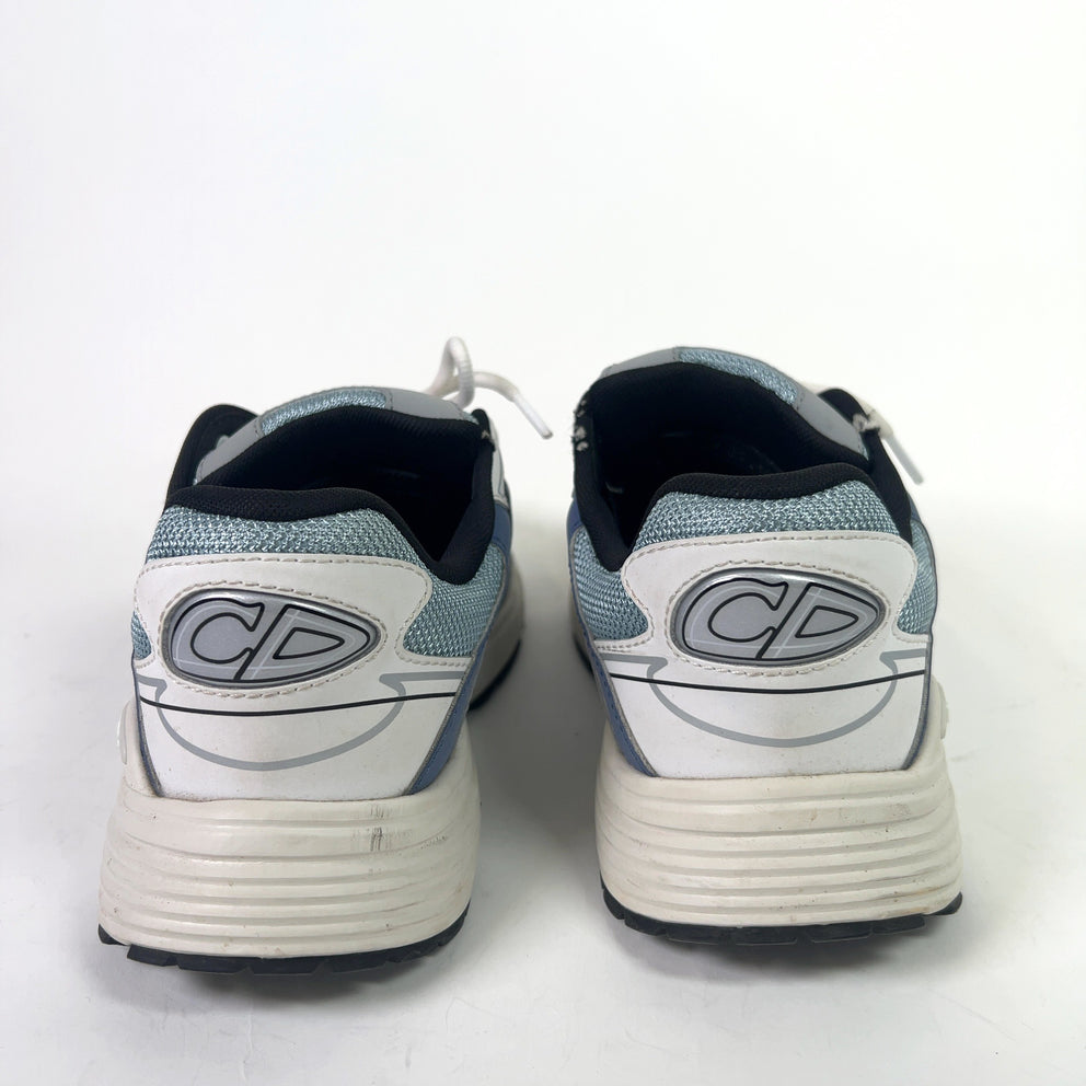 Dior B30 Blue/White Mesh Microfiber Low-Top Sneakers