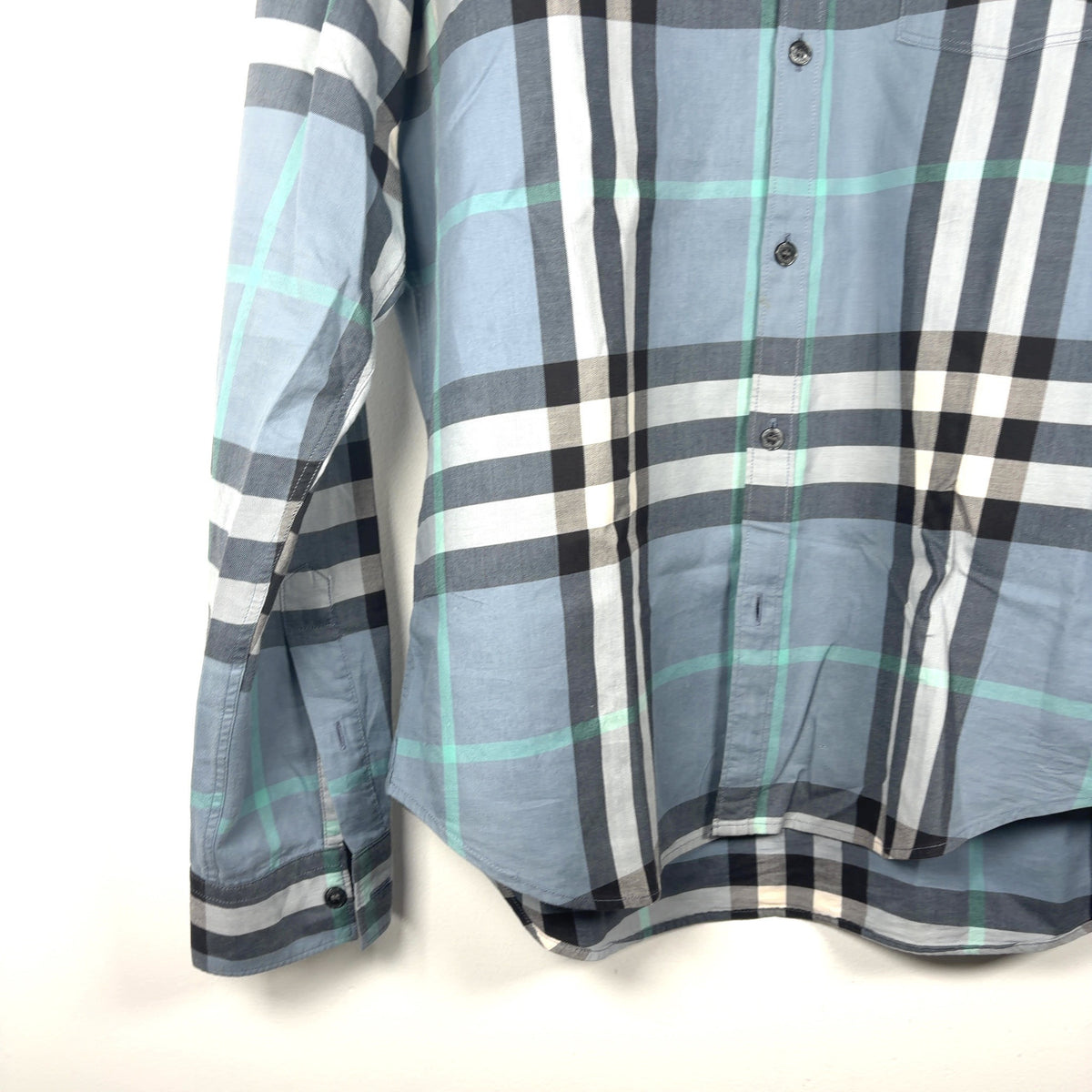 Burberry Plaid Button-Up Shirt