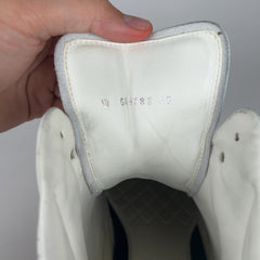 Chanel CC Triple White Hightop Sneakers