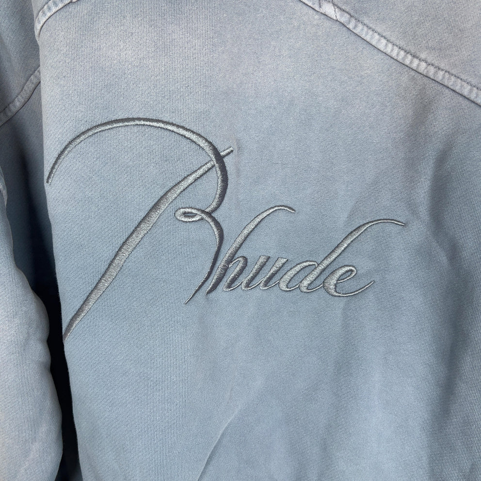 Rhude Faded Cursive Script Logo Sweatshirt