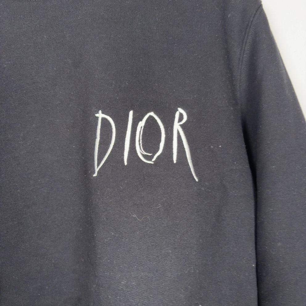 Dior x Raymond Pettibond Logo Crewneck Sweatshirt