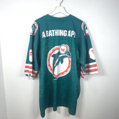Bape x Mitchell & Ness ‘Miami Dolphins' Camoflauge Oversized Football Jersey