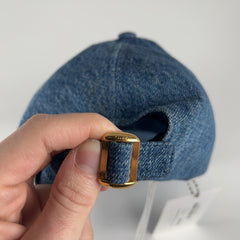 Celine Triomphe Logo Denim Hat