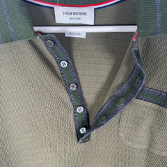 Thom Browne Striped Knit Polo