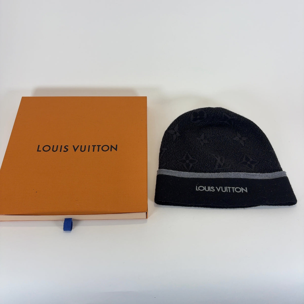 Louis Vuitton Monogram Logo Beanie