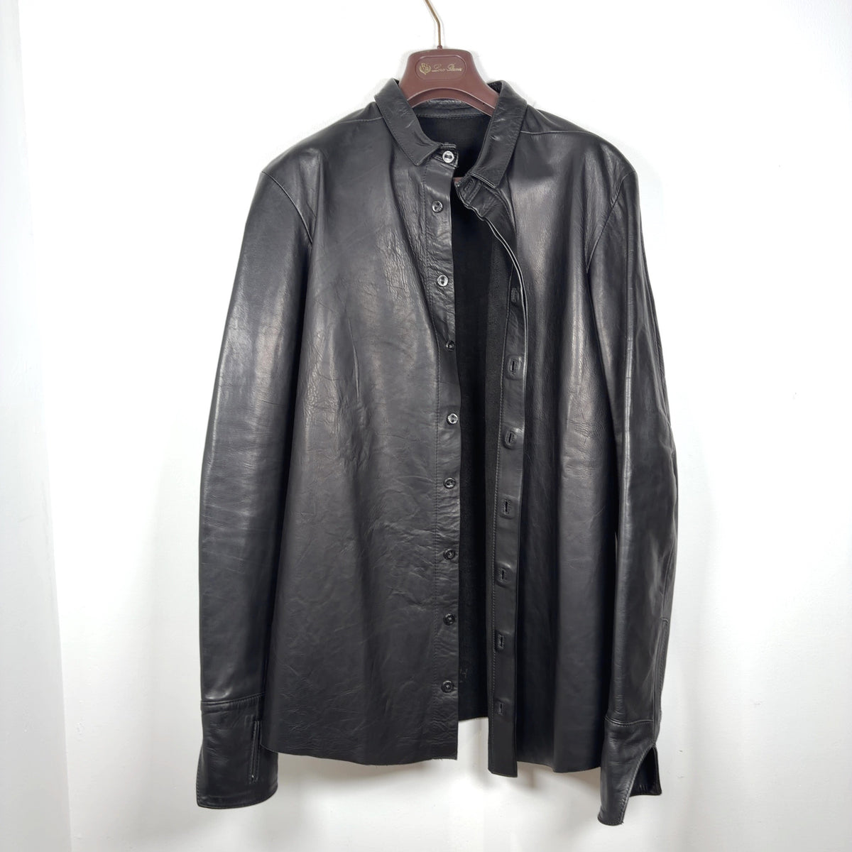 Boris Bidjan Saberi AW14 F221 Calf Leather Button-Up Shirt