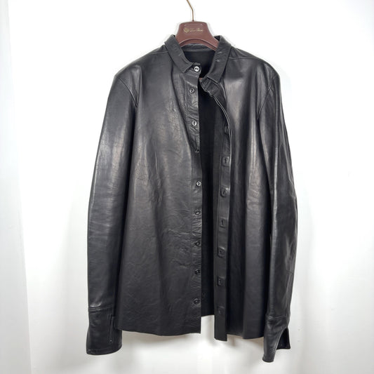 Boris Bidjan Saberi AW14 F221 Calf Leather Button-Up Shirt