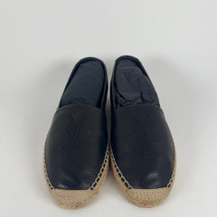 Saint Laurent 'YSL' Stitched Logo Espadrilles