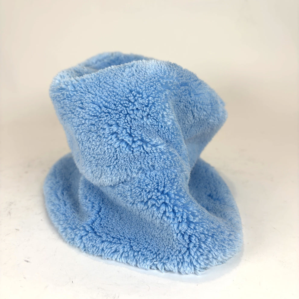 Prada Shearling Blue Bucket Hat