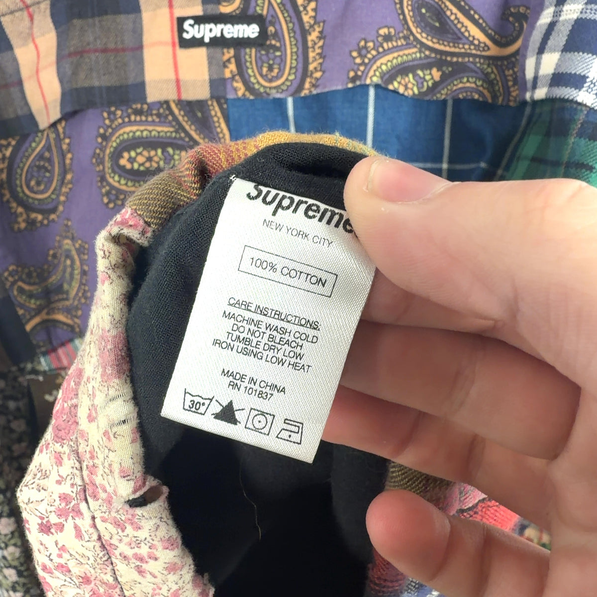 Supreme FW16 Patchwork Anorak Jacket