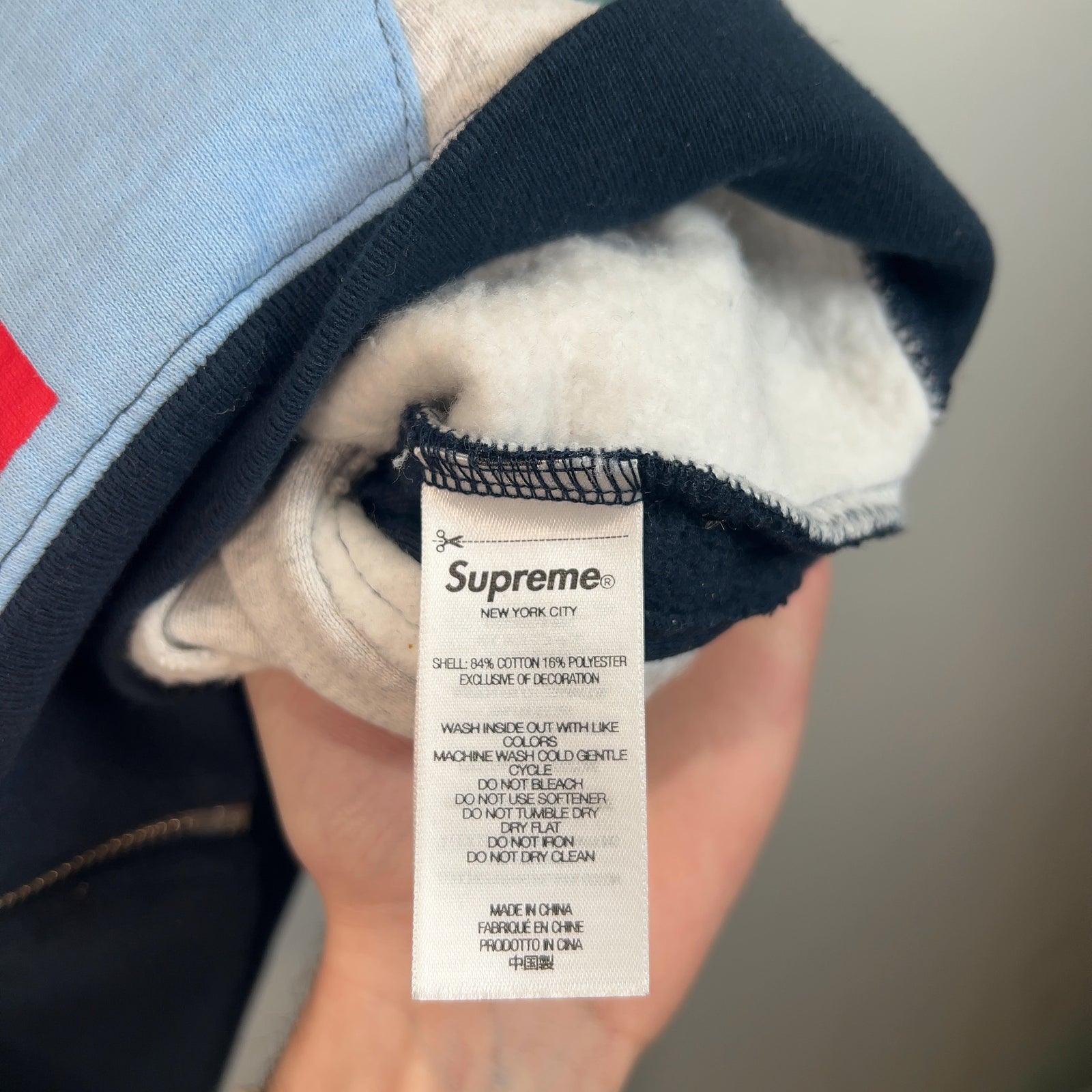 Supreme Patchwork Zip Up Hoodie Size M