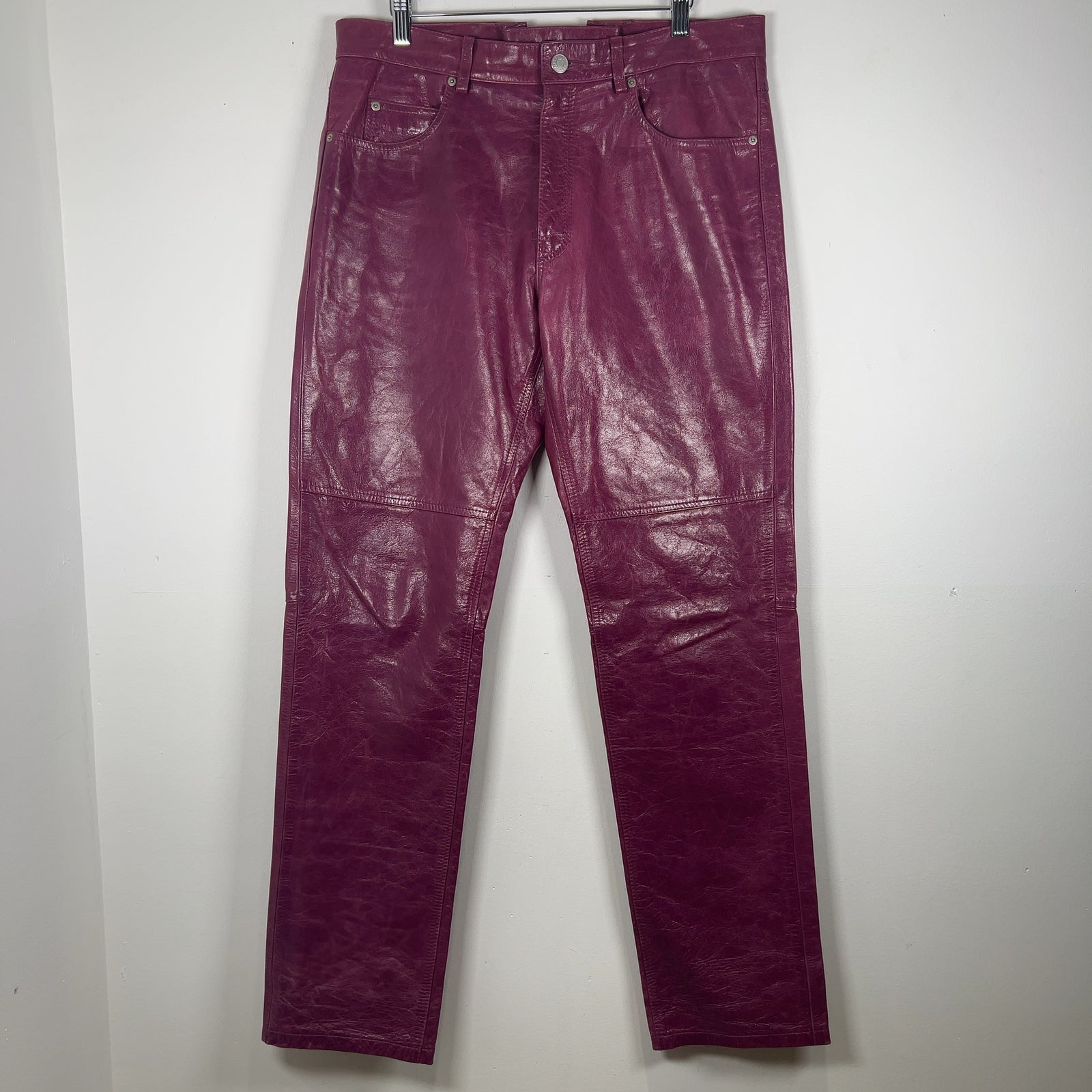 Martine Rose Leather Laced Pants