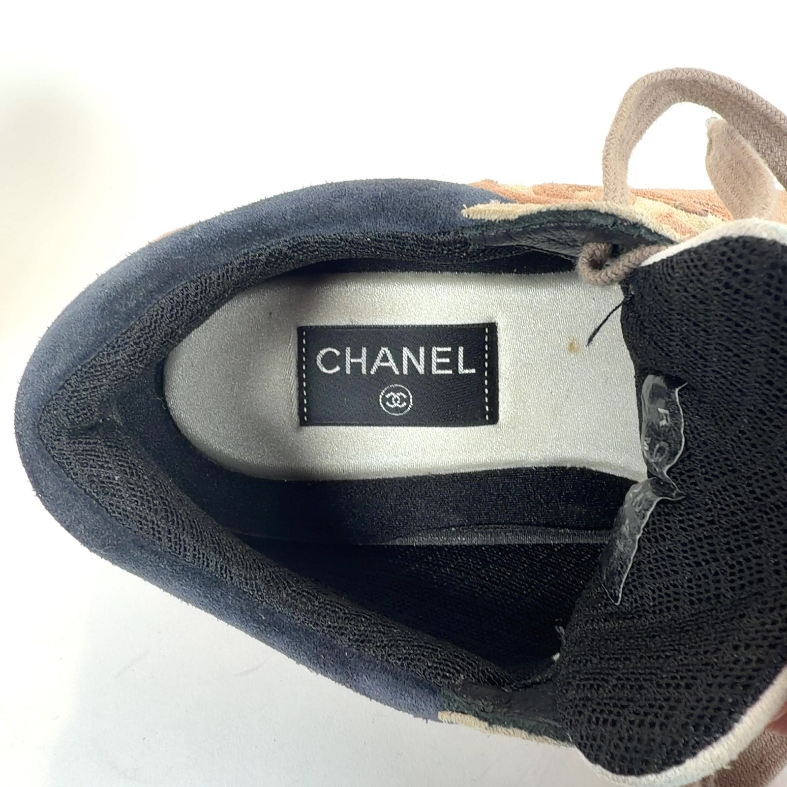 Chanel Brown Interlocking C Trainers