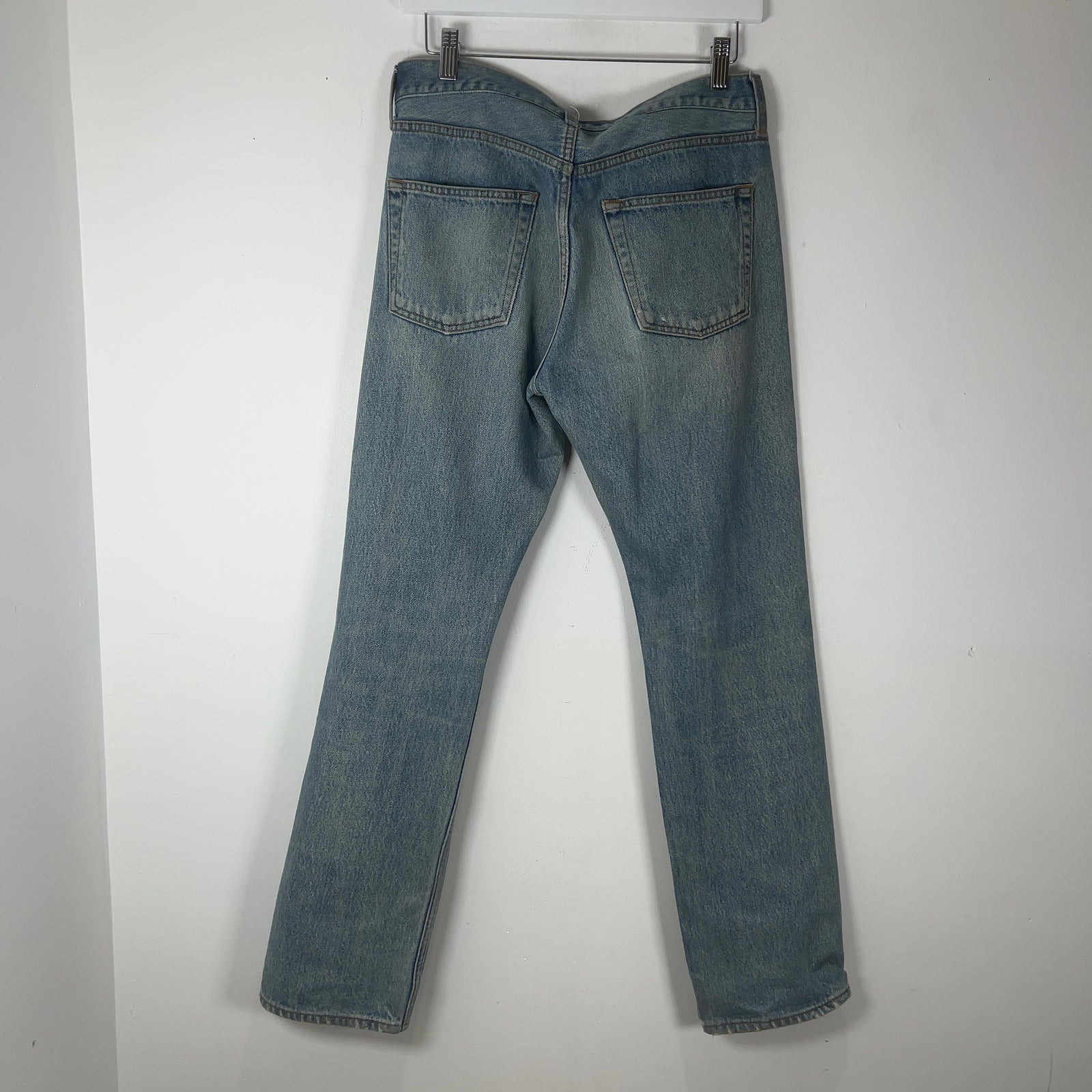Balenciaga Light Wash Straight Leg Jean