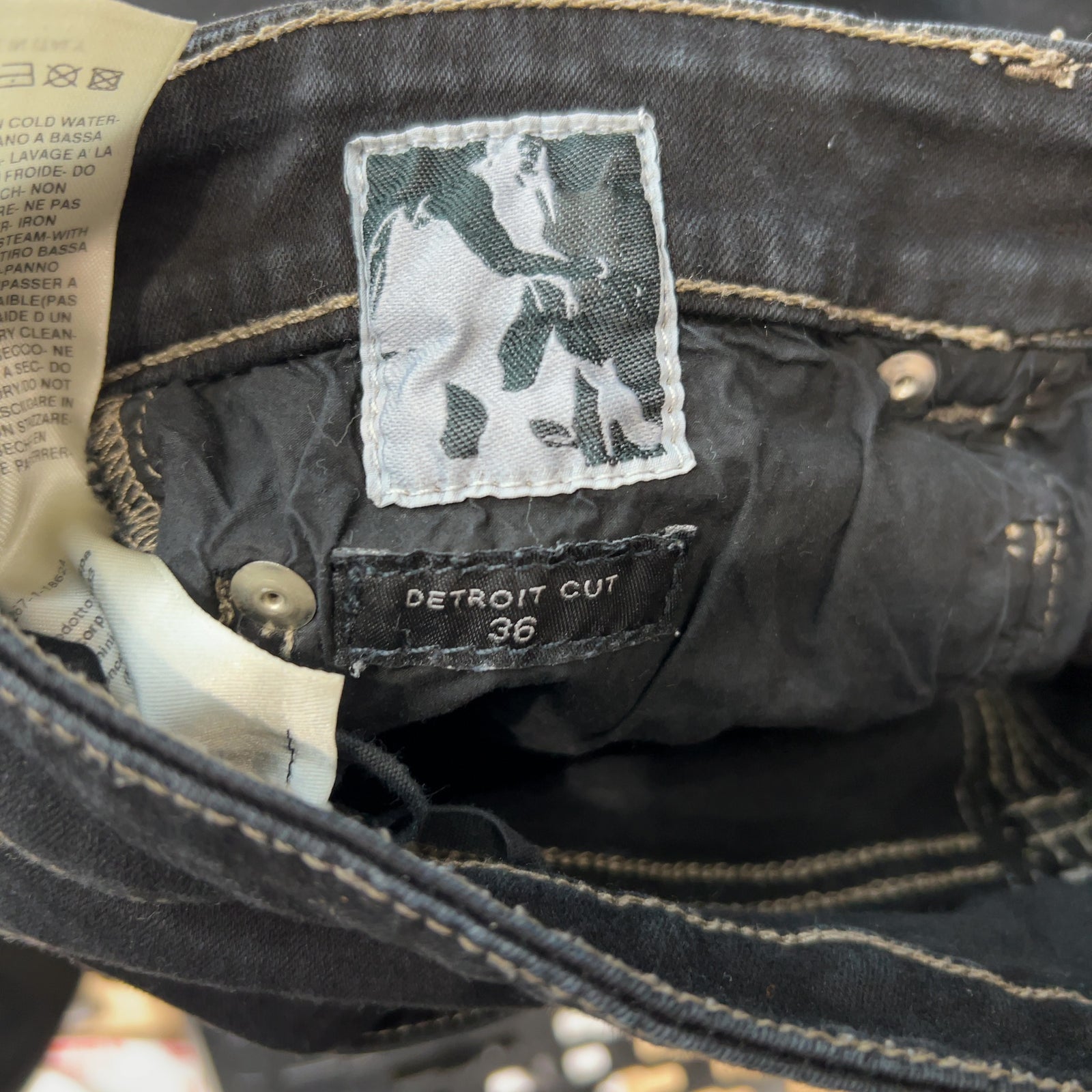 Rick Owens Detroit Black Jeans