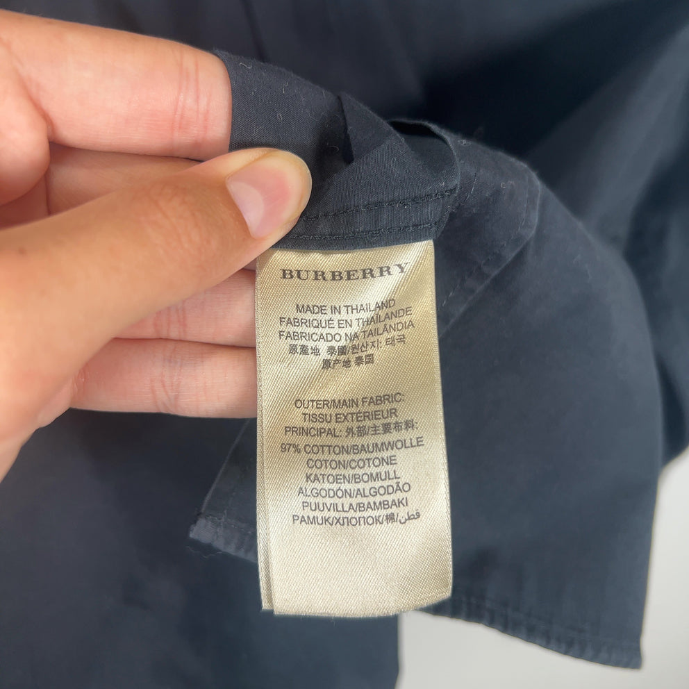 Burberry Equestrian Logo Button-Up T-Shirt