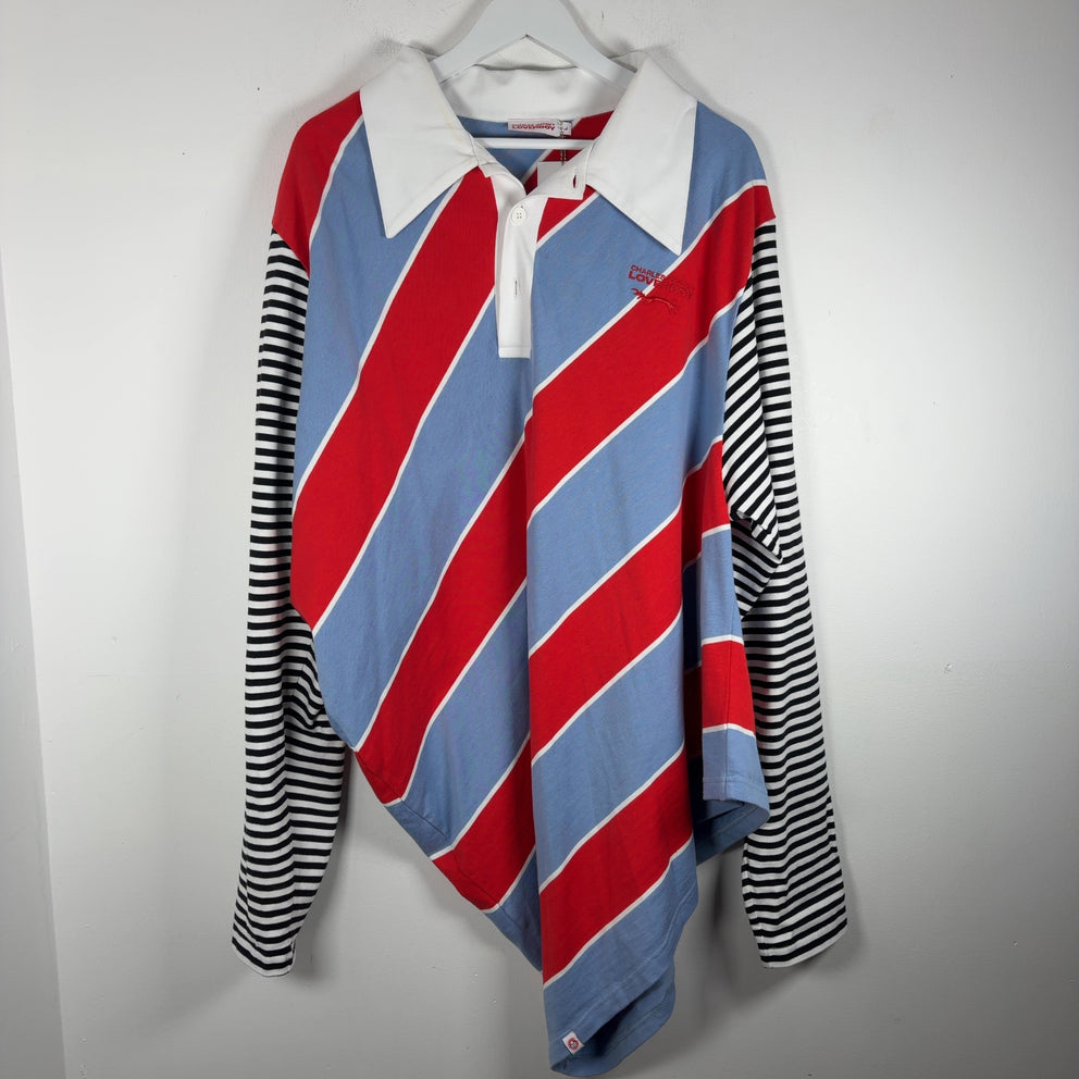 Charles Jeffrey Loverboy Longsleeve Striped Polo