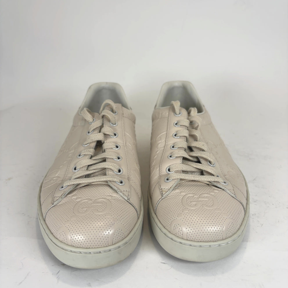 Gucci Ace 'GG' Embossed Lowtop Sneakers