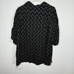 Celine Black Viscose Hawaiian Shirt Size L