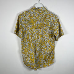 PPFM Yellow 'Crayon'  Button-Up Shirt Size M